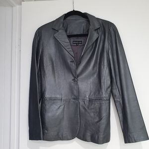 Elements by Vakko Leather Jacket XS